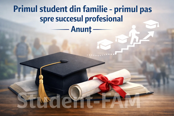 Anunț în cadrul proiectului Student-FAM