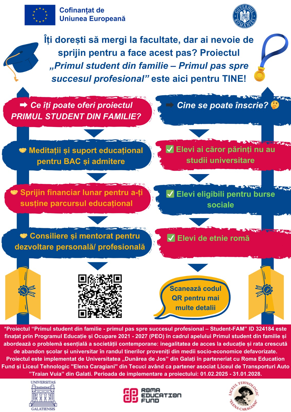 flyer selecție elevi